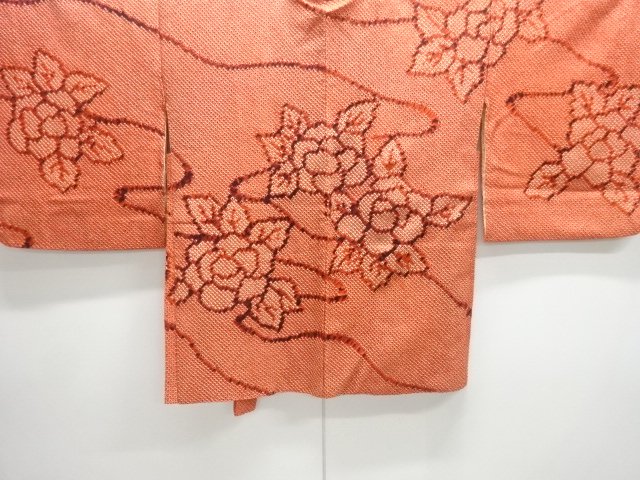 JAPANESE KIMONO / HAORI COAT / ALL SHIBORI / FLOWER 